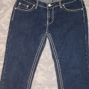 Women’s Dark Blue Skinny Jeans with Contrast Stitching